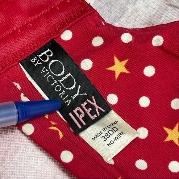 Victoria's Secret Body By Victoria IPEX Stars and Dots Bra Size 38DD - Picture 6 of 10